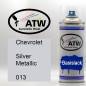 Preview: Chevrolet, Silver Metallic, 013: 400ml Sprühdose, von ATW Autoteile West.